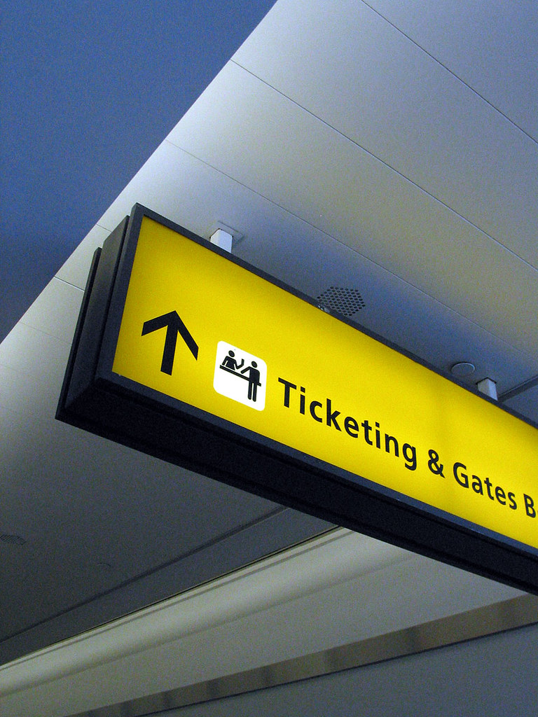 Signalisation dans un aéroport