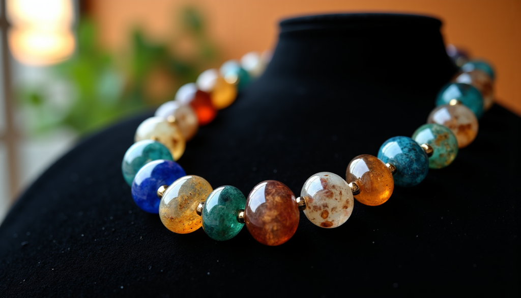 Collier de lithothérapie : l'alliance parfaite de la haute bijouterie et de la beauté minérale