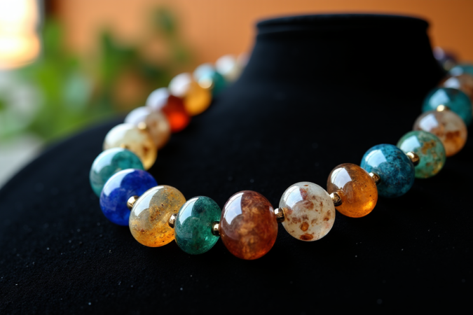 Collier de lithothérapie : l'alliance parfaite de la haute bijouterie et de la beauté minérale